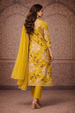Olive Bloom Floral Kurta Set